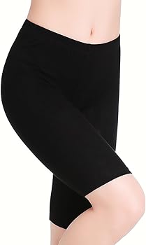 CnlanRow Womens Under Skirt Pants Soft Ultra Stretch Knee Length